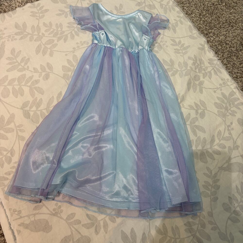 Disney Frozen Elsa 2T Toddler Nightgown Dress Up Costume Blue halloween - Picture 2 of 5